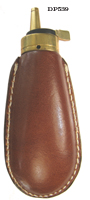 Leather Philadelphia flask (NLR)