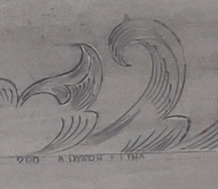ENGRAVING MICRO LETTERING CLOSE UP