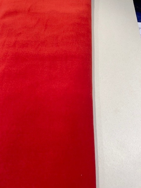 SCARLET VELVET FABRIC